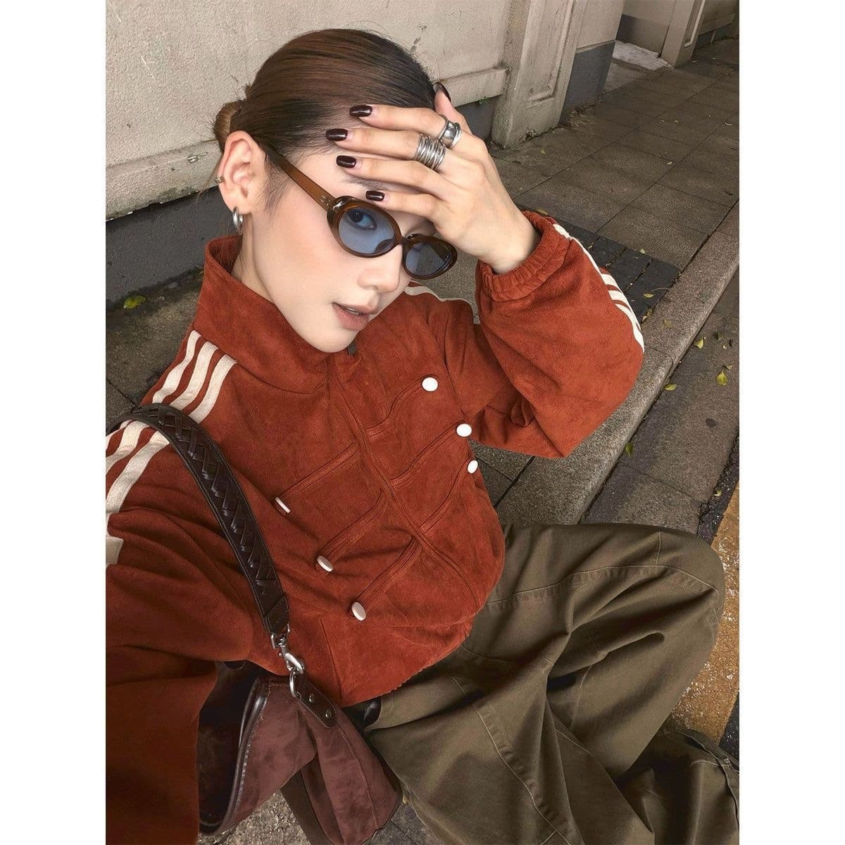 Job Hunting Season: Elegant and Stunning New Suede Jacket for Women—Versatile, Flattering, and Retro Stand-Up Collar Jacket—Trendy, photo 8