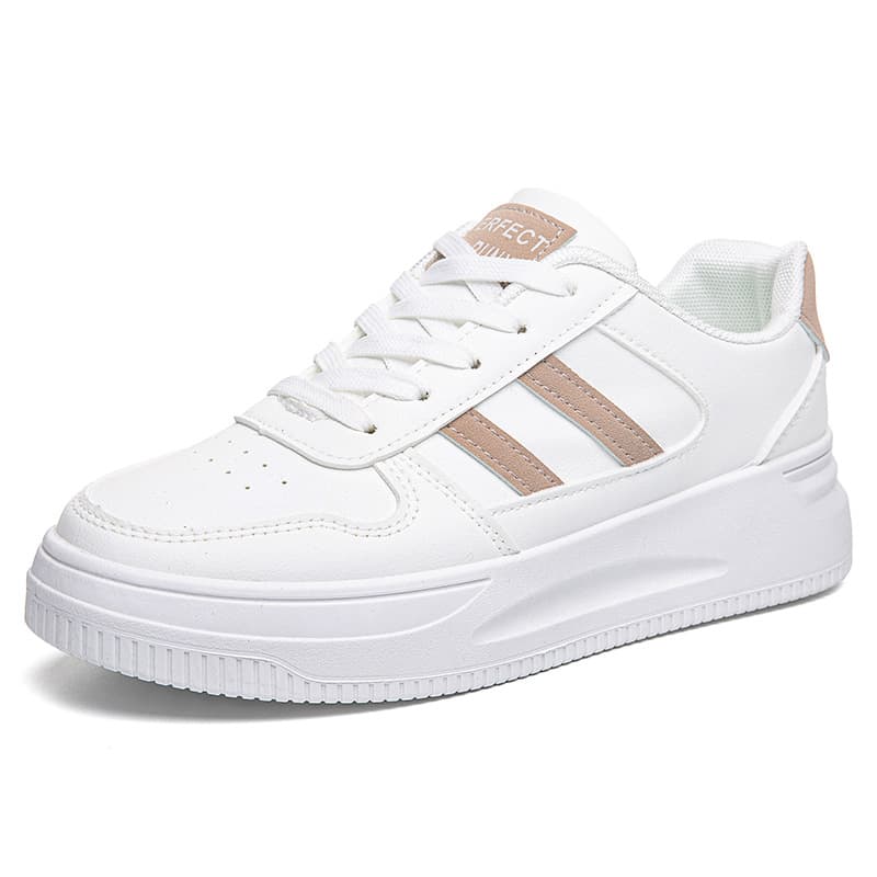 Women's Chunky Sole Sneakers – Lightweight, Non-Slip, Korean-Style Casual Shoes in White, Brown & Blue, photo 5