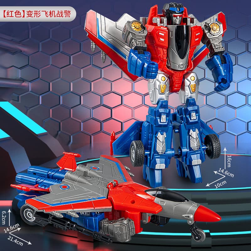 Transformable Inertia Toy Cars – Robot Police Trucks, Military Vehicles & More for Kids, photo 7
