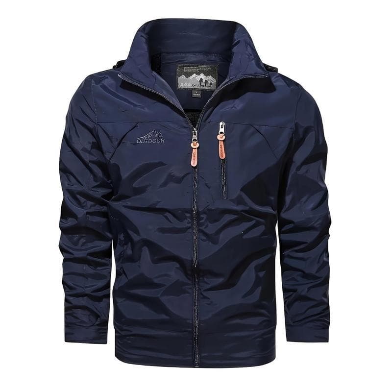 Men's Hooded Windproof Outdoor Jacket – Lightweight Wrinkle-Resistant Spring Layer in Army Green, photo 3