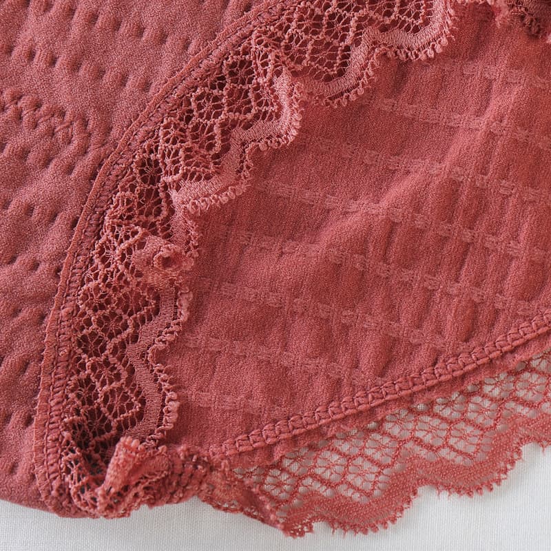 New Style Bubble-Style Underwear for Women: 100% Cotton, Graphene-Infused, Seamless, Breathable, Plus Size, Mid-Rise, Lace Thong, Breathable, photo 4