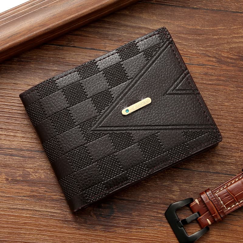 Men's Compact Business Wallet – Geometric Print, Multiple Card Slots, Ultra-Lightweight & Theft-Proof, photo 8