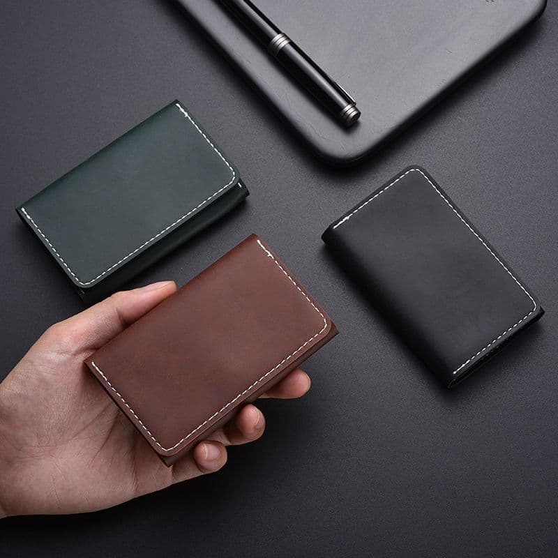 Crazy Horse Wallet, Pickup-Style Bag, Women's Credit Card and Debit Card Holder, Genuine Leather-Look Coin Purse, Men's Vintage Business Card Holder, photo 2