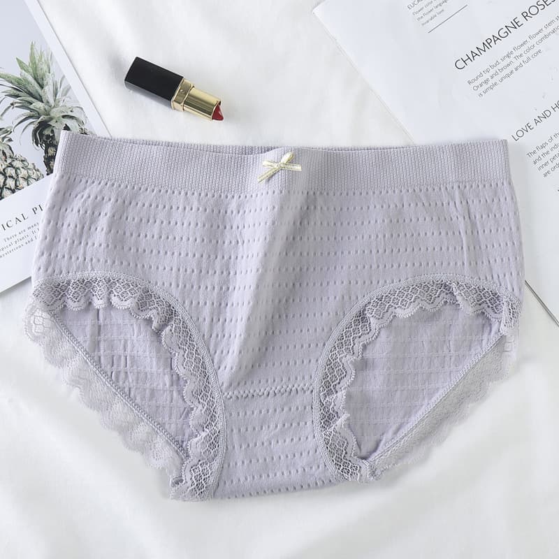 New Style Bubble-Style Underwear for Women: 100% Cotton, Graphene-Infused, Seamless, Breathable, Plus Size, Mid-Rise, Lace Thong, Breathable, photo 10
