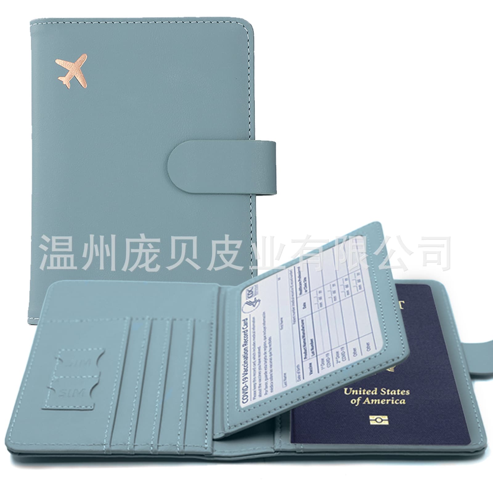 RFID Passport Holder & Travel Document Organizer — PU Leather Ticket & ID Case, Waterproof, Anti-Skimming, Unisex, photo 6