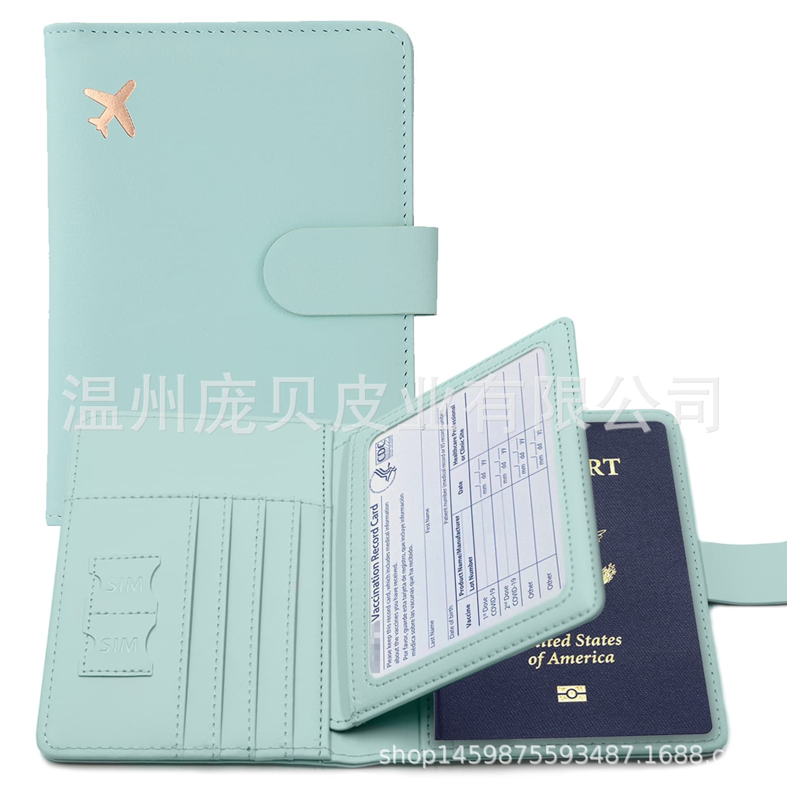 RFID Passport Holder & Travel Document Organizer — PU Leather Ticket & ID Case, Waterproof, Anti-Skimming, Unisex, photo 8