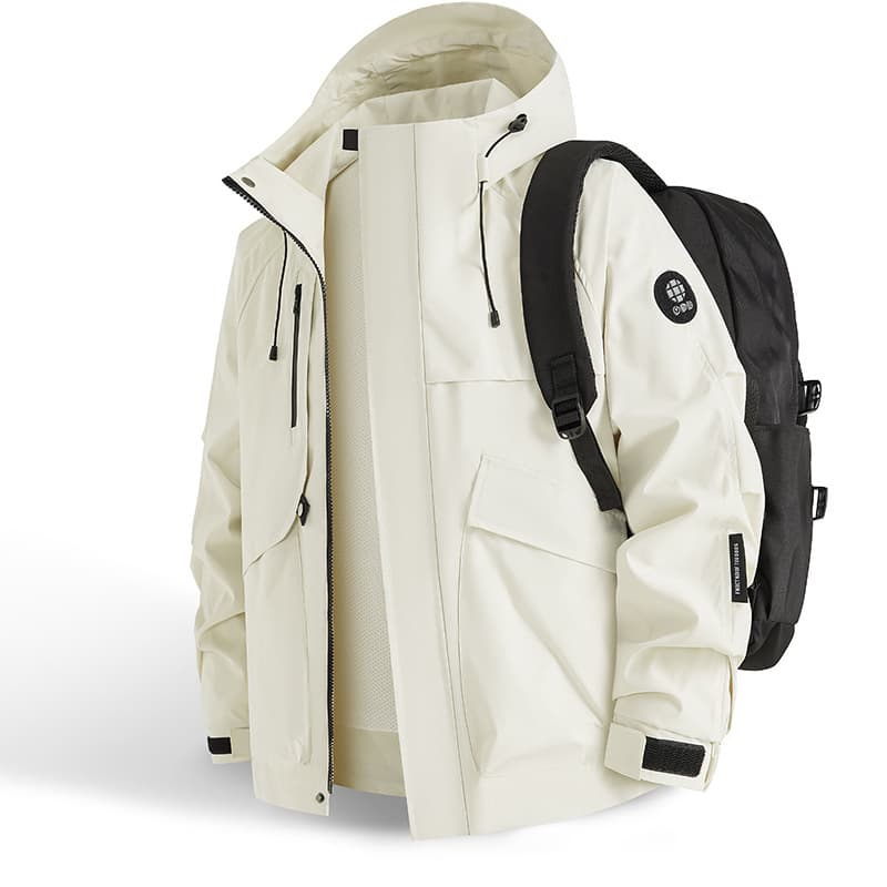 Dopamine Triple-Protection Hooded Windbreaker Jacket for Couples – Waterproof, Windproof, Lightweight Spring/Fall Outerwear, photo 9
