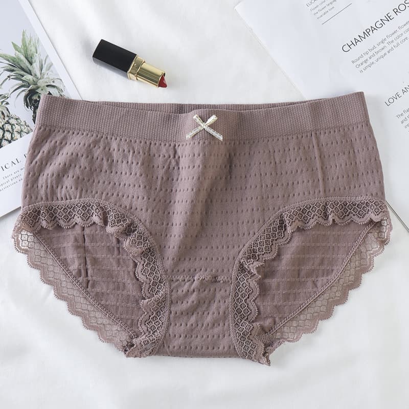 New Style Bubble-Style Underwear for Women: 100% Cotton, Graphene-Infused, Seamless, Breathable, Plus Size, Mid-Rise, Lace Thong, Breathable, photo 7