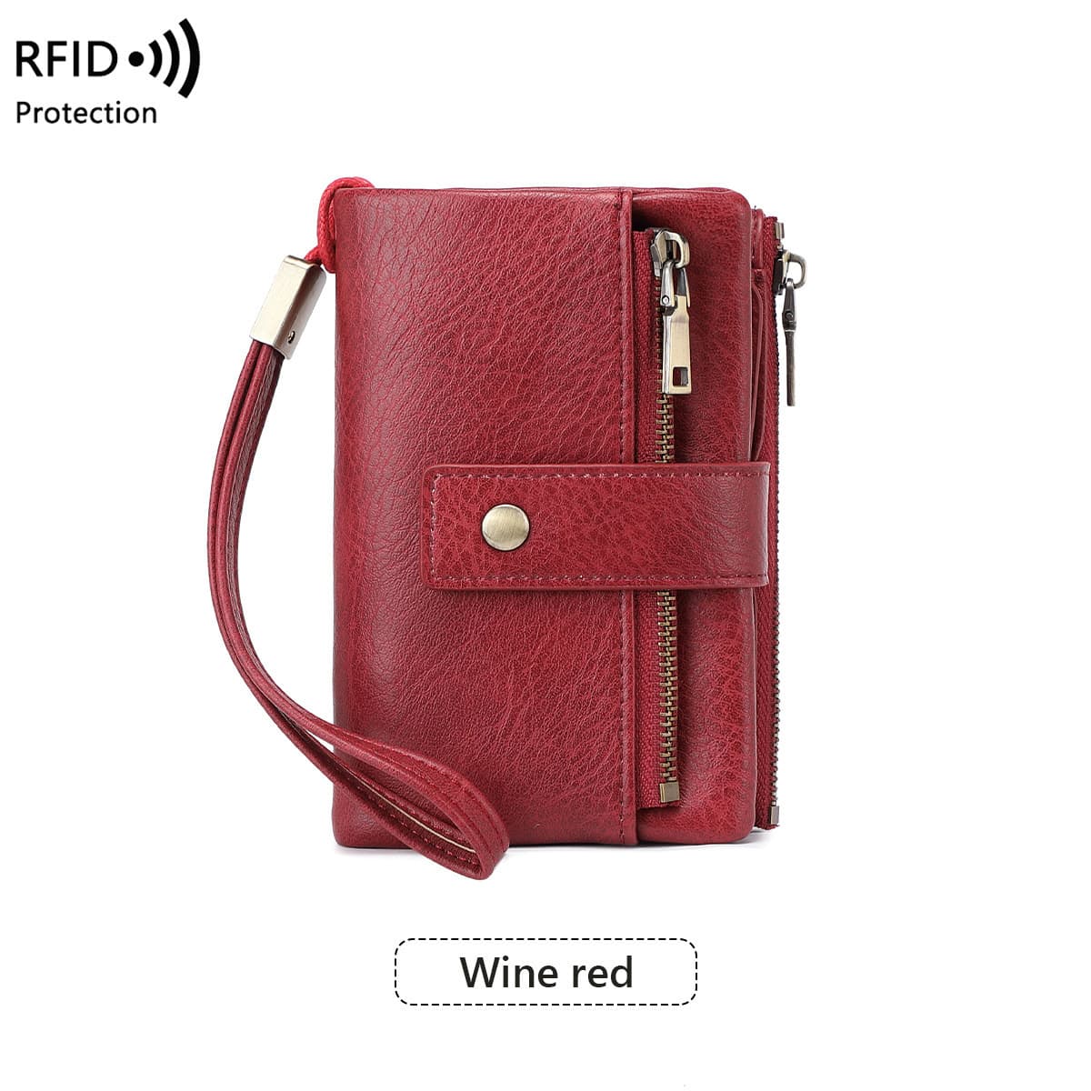 RFID Anti-Theft Wallet: Multifunctional, Short, Tri-Fold, Retro-Style, Large-Capacity Coin Purse, European and American Retro Style, photo 6