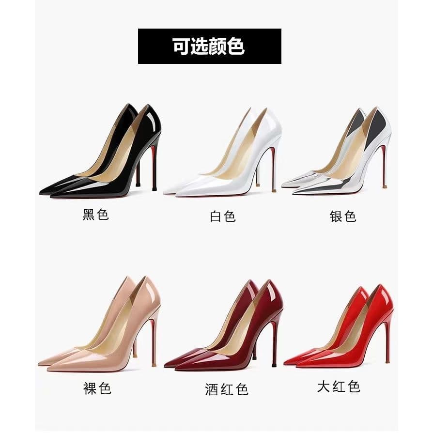 Women's Sexy Open-Toe High Heel Pumps with Red Sole – Pointed Toe, Thin Heel, Comfortable Daily Wear, photo 3