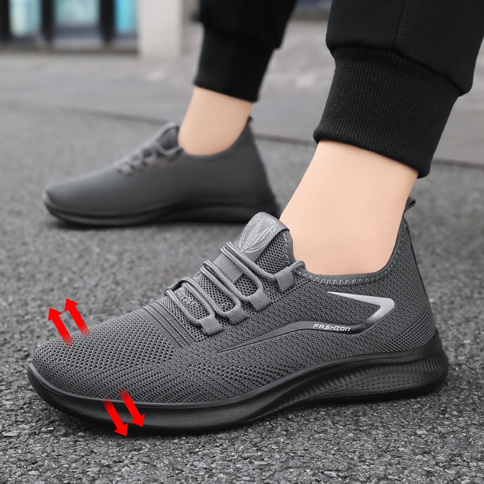 Men's Breathable Mesh Sneakers – Lightweight Casual Athletic Shoes, Odor-Resistant, Sizes 39-48, photo 8
