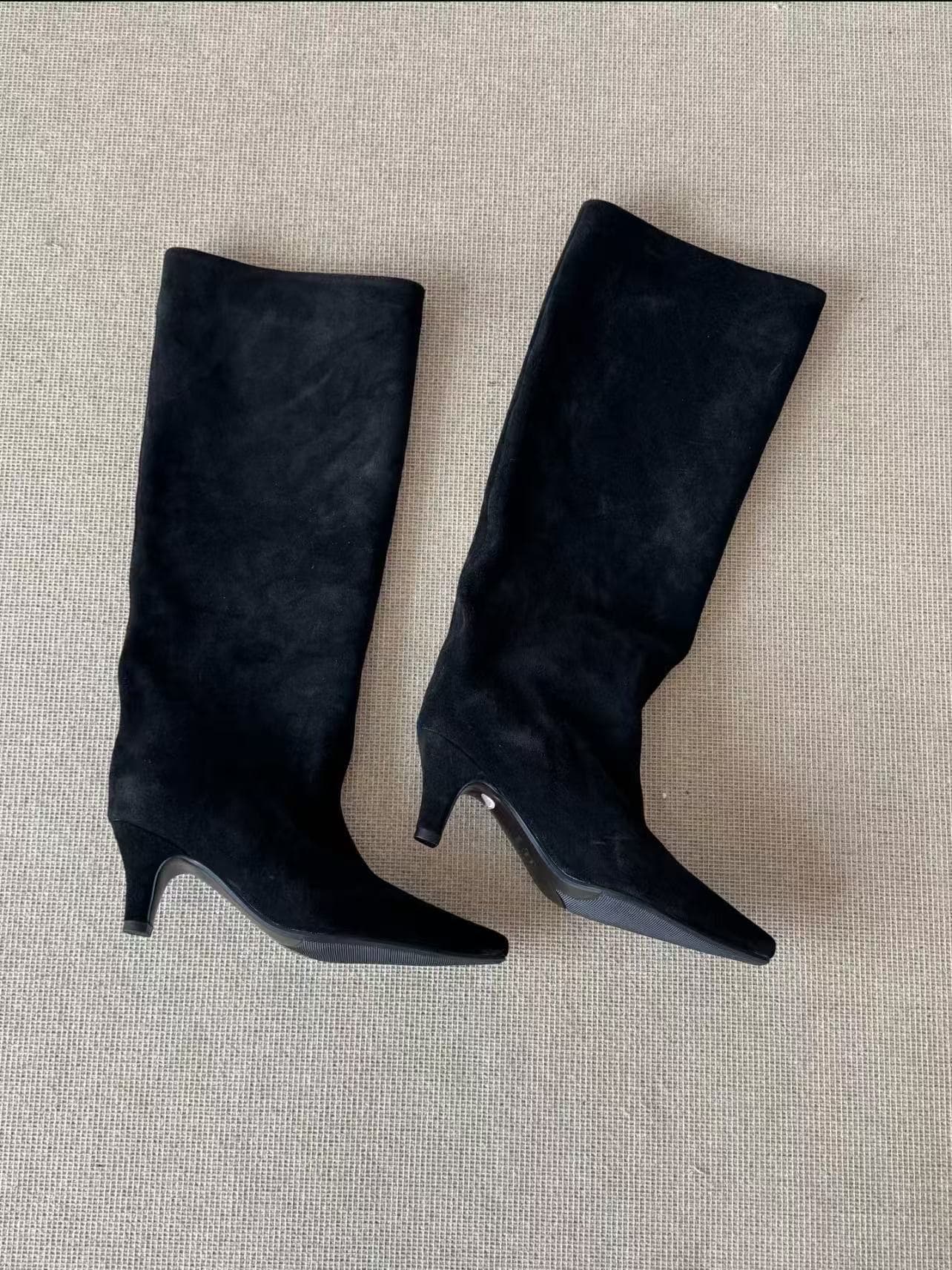 Women's Classic High-Heeled Western Cowboy Boots – Pointed Toe, Pleated Long Riding Boots, Retro Style, Fall Wear, photo 6