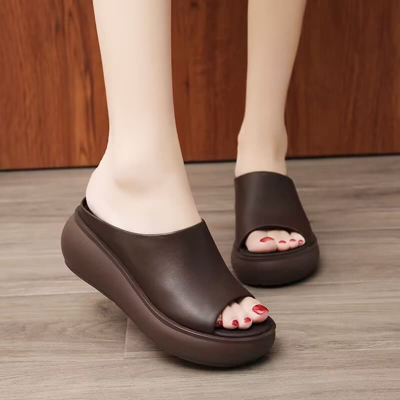 Women's Retro Wedge Flip-Flops – Breathable Foam Sole Casual Sandals (Spring 2025), photo 4