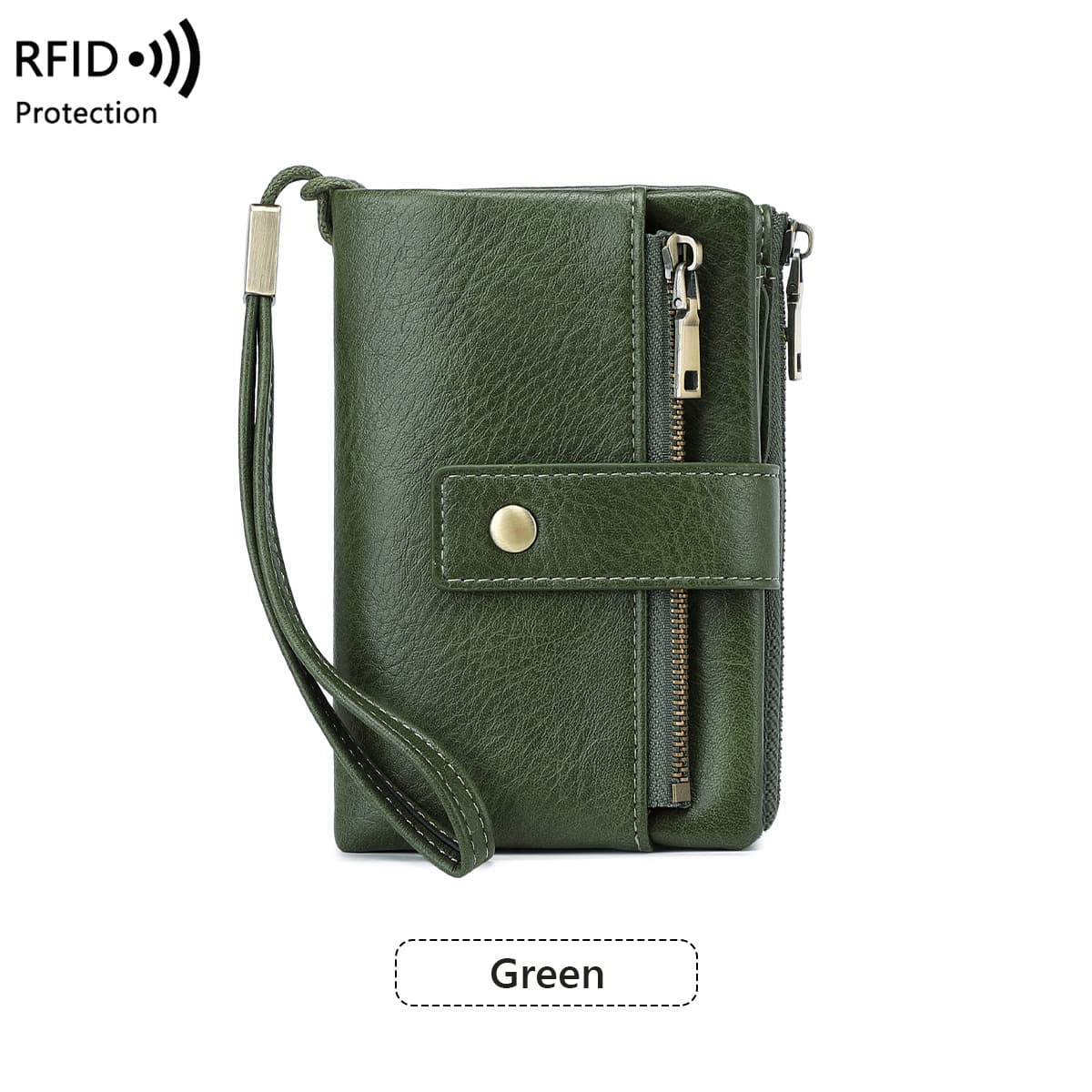 RFID Anti-Theft Wallet: Multifunctional, Short, Tri-Fold, Retro-Style, Large-Capacity Coin Purse, European and American Retro Style, photo 9