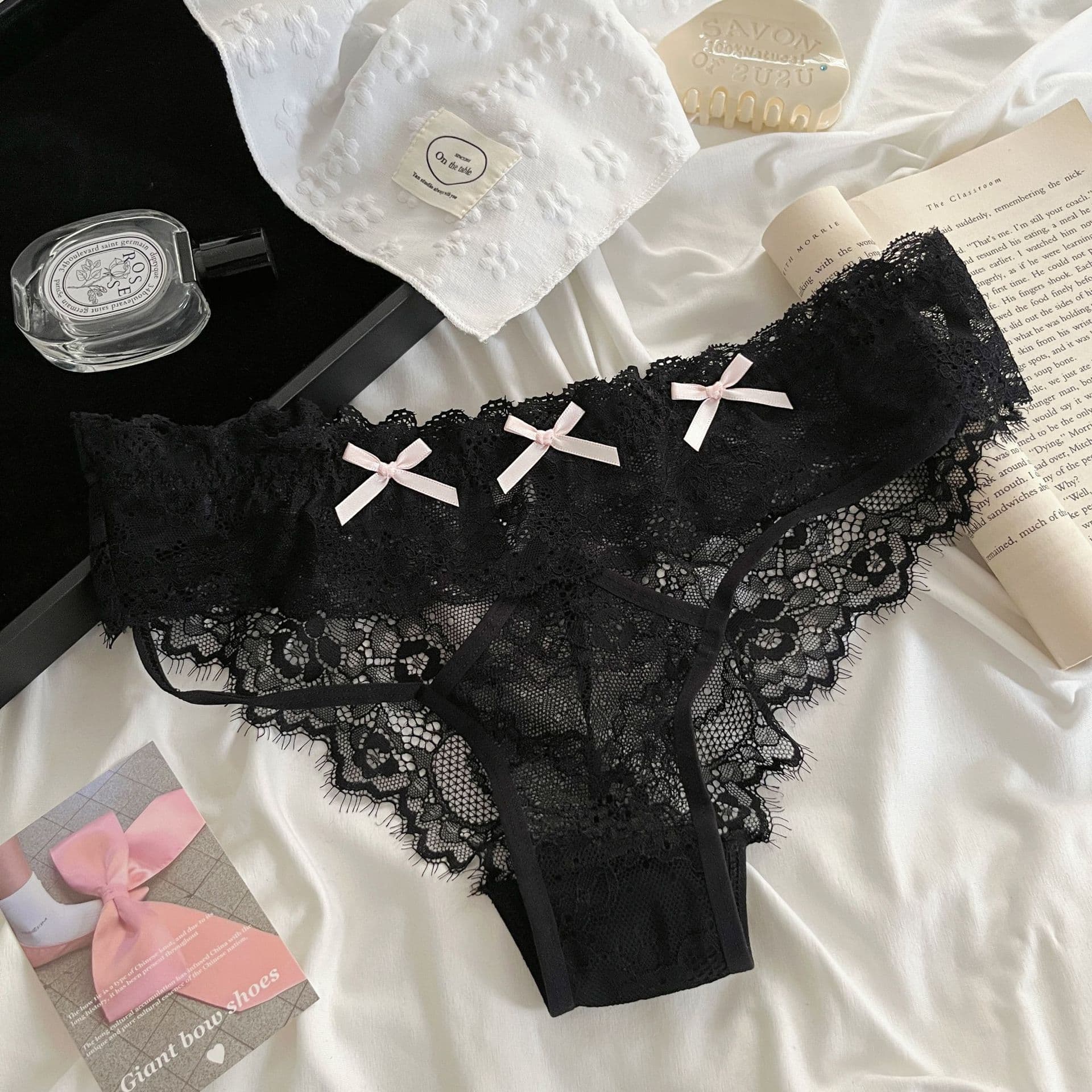 Erotic Magic ~ New French-Style Lace Panties: Sexy, Alluring, Low-Rise, Sheer, and Breathable Women's Briefs, photo 8