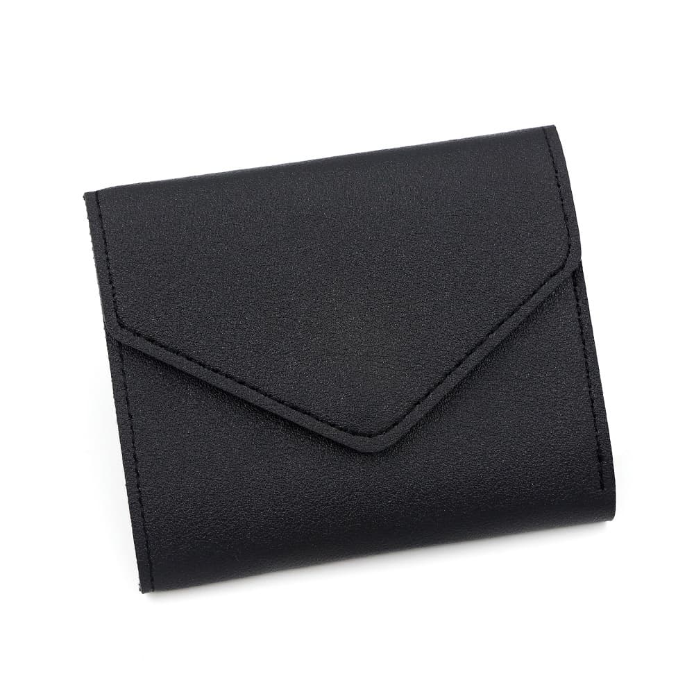 Women's Tri-Fold Wallet – Multiple Card Slots, Large Capacity & Coin Purse | Solid Color PVC, photo 8