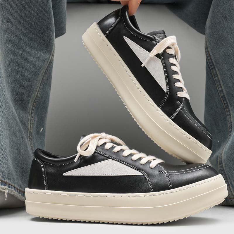 Men's Thick-Sole Height-Boosting Sneakers – Retro RO-Style Low-Top Casual Shoes, All-Season Comfort, photo 3