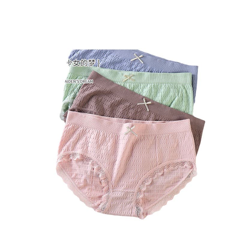 New Style Bubble-Style Underwear for Women: 100% Cotton, Graphene-Infused, Seamless, Breathable, Plus Size, Mid-Rise, Lace Thong, Breathable, photo 5