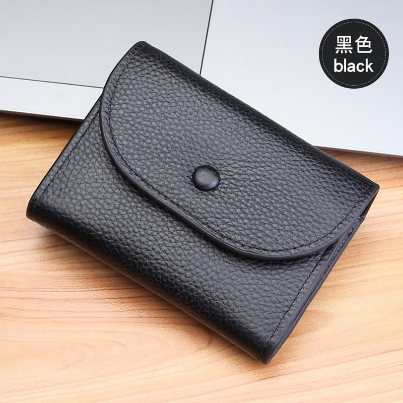2-in-1 Mini Coin Pouch & Card Holder Wallet – Waterproof PU, Ultra-Lightweight Theft-Resistant, Unisex Black/Brown, photo 6