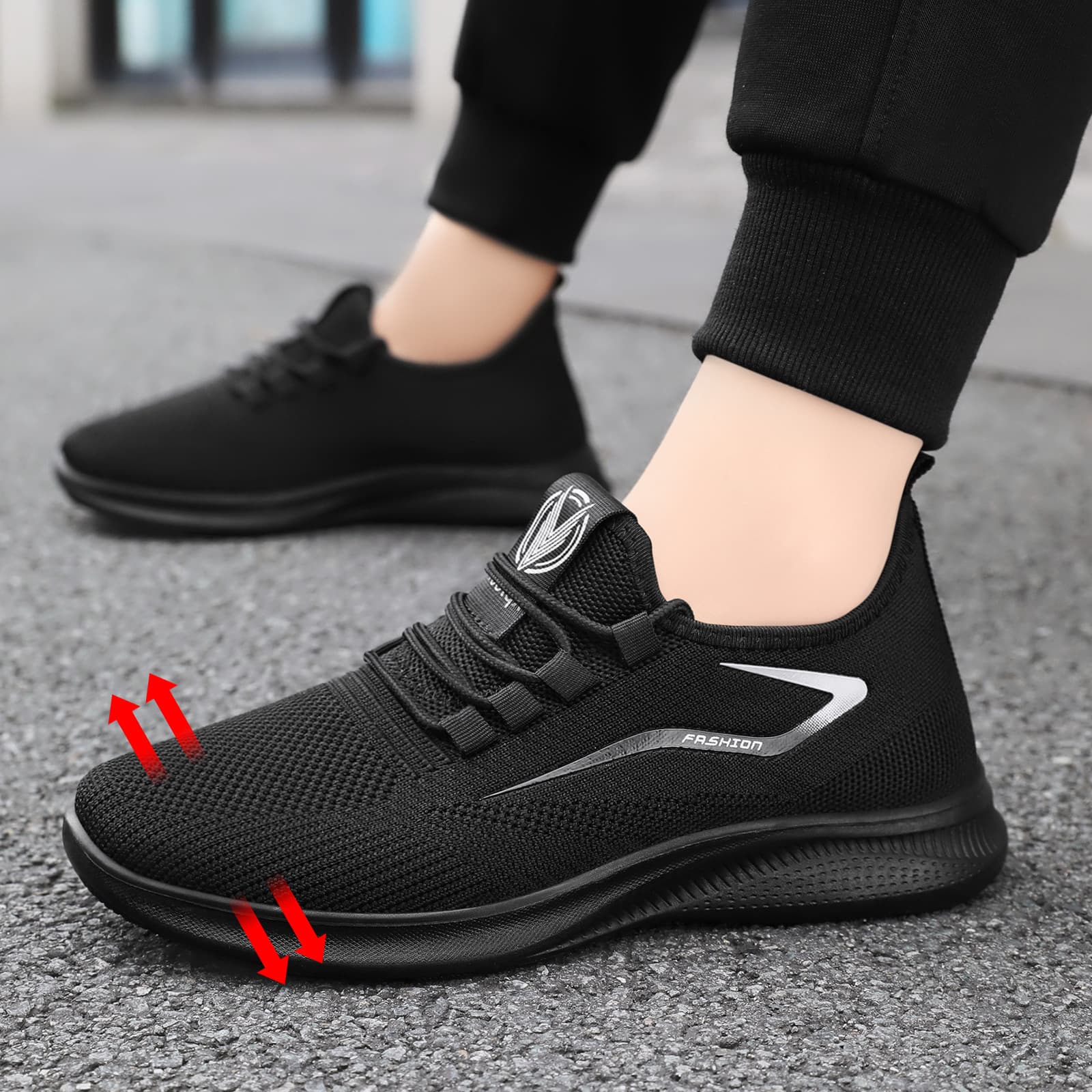 Men's Breathable Mesh Sneakers – Lightweight Casual Athletic Shoes, Odor-Resistant, Sizes 39-48, photo 7