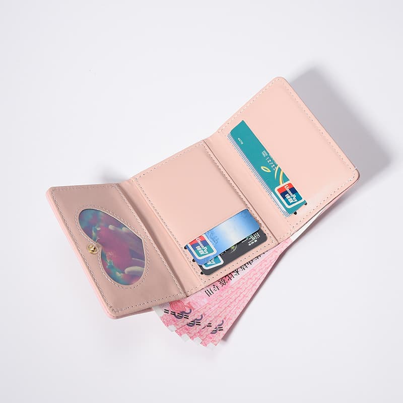 Korean-Style Women's Wallet: Short, Simple, Student-Friendly, Multiple Card Slots, Clutch, New Arrival, Coin Purse, Wholesale, Stylish, photo 4