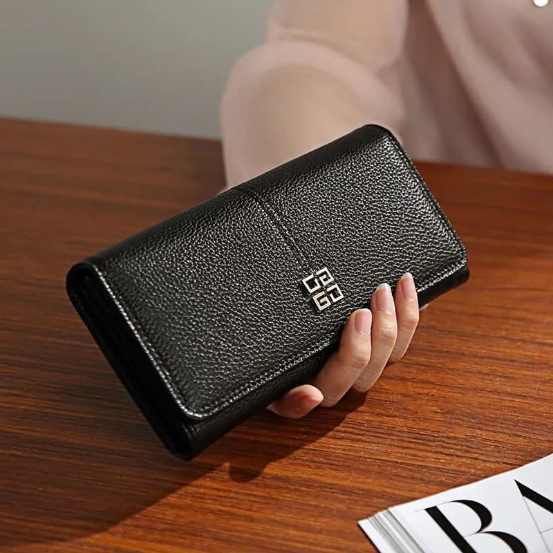 2026 New Long Women's Wallet: European and American-Style Minimalist and Fashionable Clasp Clutch with Large Capacity, photo 8