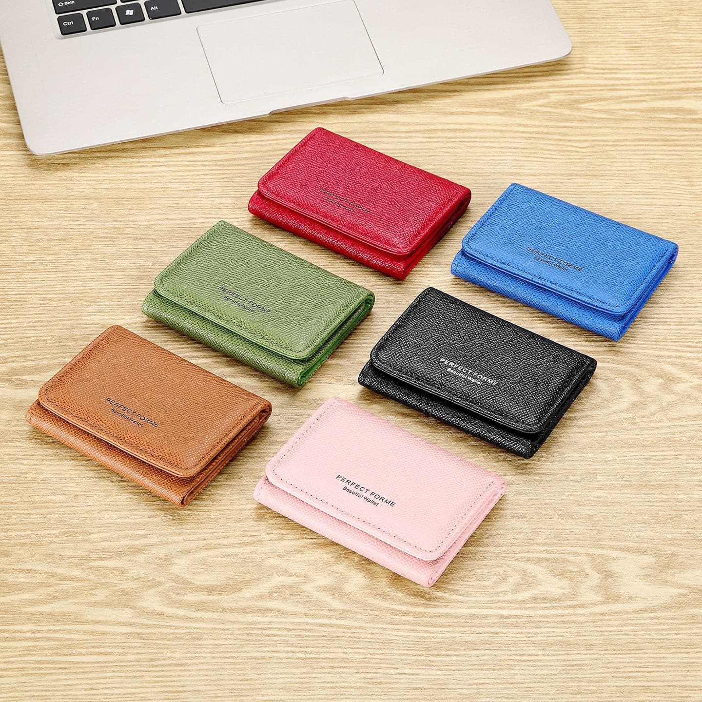 Cross-Border Best-Seller: Solid-Color Short Wallet for Women, Instagram-Style Minimalist Design, Multiple Card Slots, Large Capacity, Coin Purse, Multifunctional Men's Wallet, photo 4