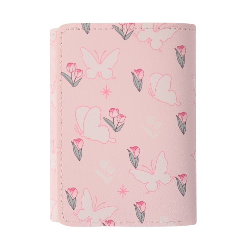 Butterfly-Print Tri-Fold Wallet – Compact PU Purse with Card & Coin Compartments, photo 7