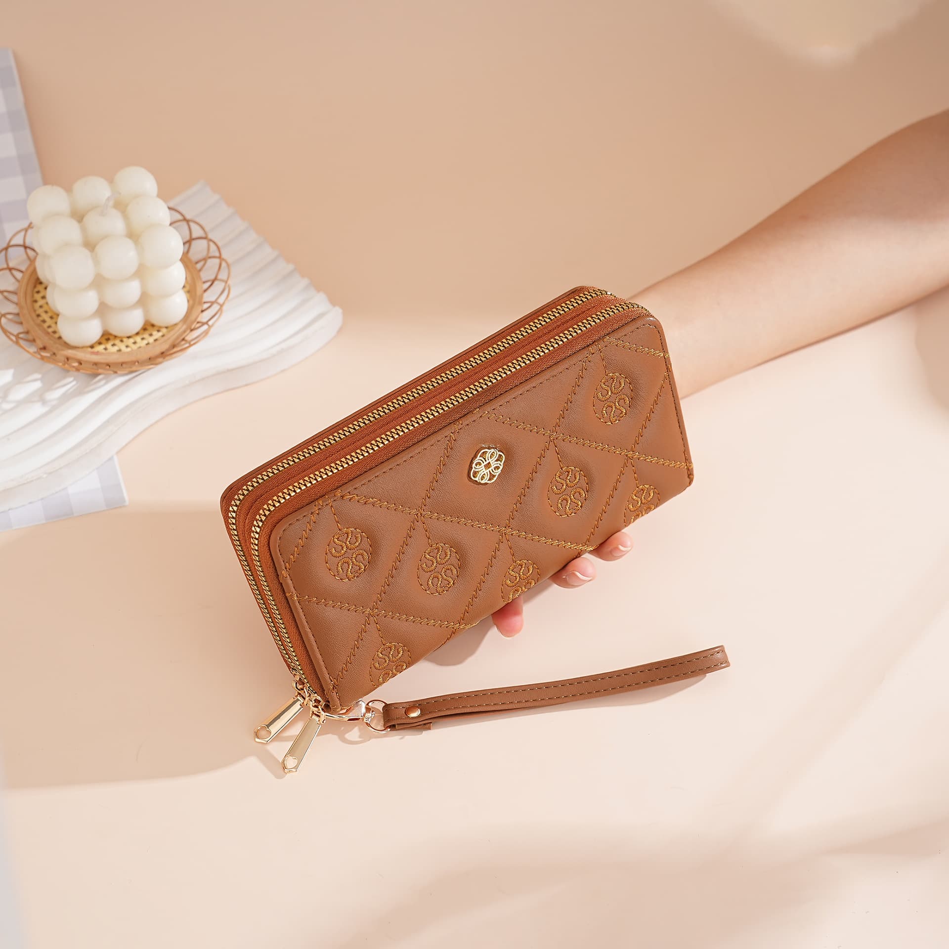 Women's Wallets: Luxurious Card Holders, New Large-Capacity Clutch Bags, Double-Zipper Wallets—Wholesale Women's Handbags, photo 9