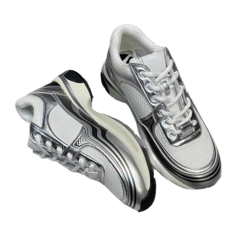 Unisex Chunky Dad Sneakers – Breathable Non-Slip Lace-Up Shoes with Height-Increasing Sole, Sizes 35-47, photo 5