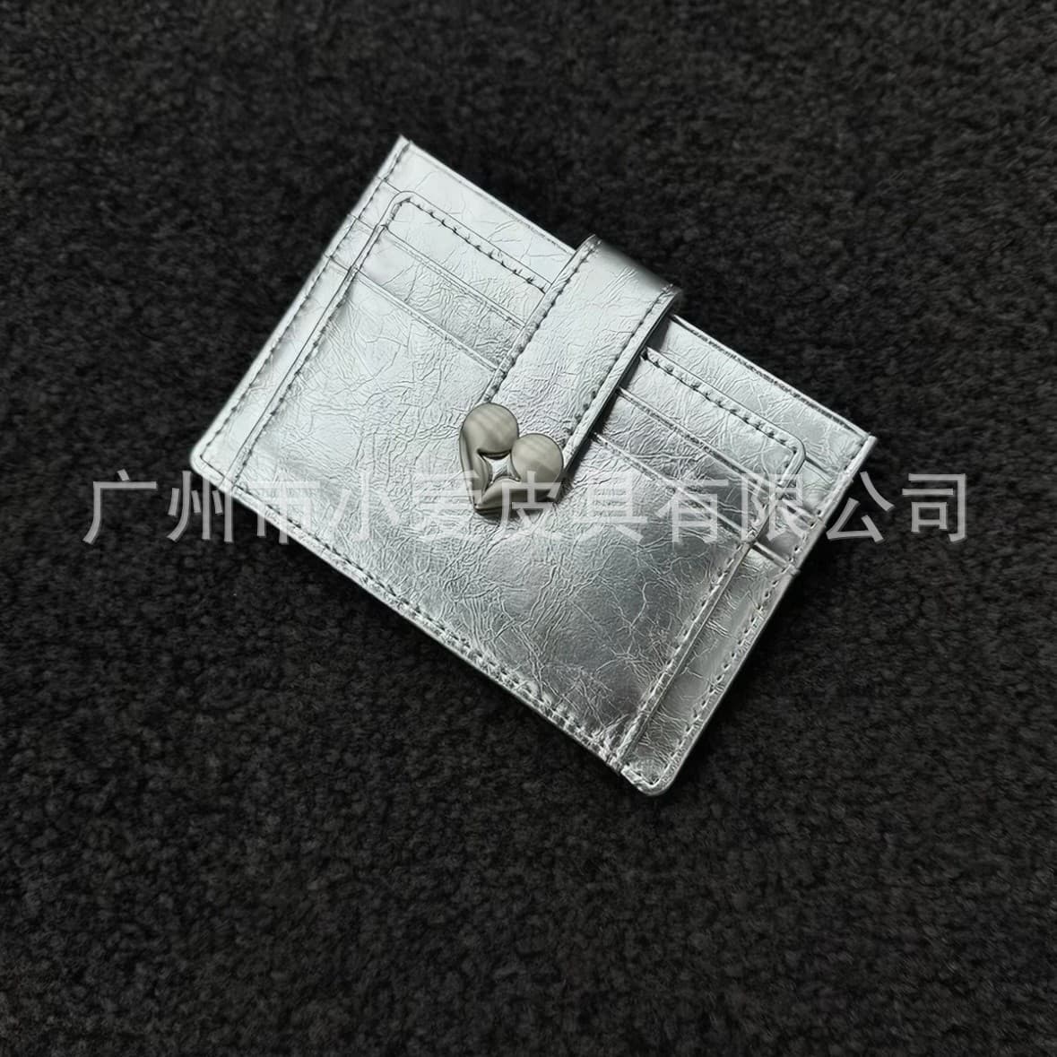 Fennec Card Holder – Stylish Unisex Wallet in Microfiber Leather with Metal Logo | Solid Color Clutch & ID Holder, photo 2
