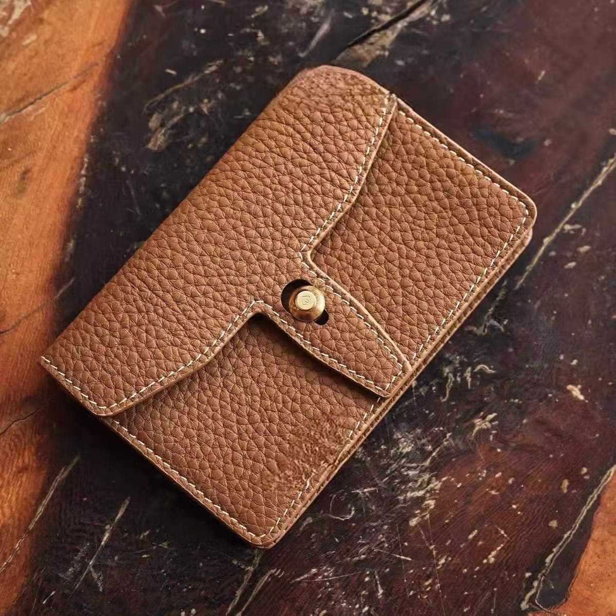 Trace Wallet Unisex Slim & Compact Genuine Leather Wallet for Coins & Cards — Long Clutch Style, 4 Colors, photo 3