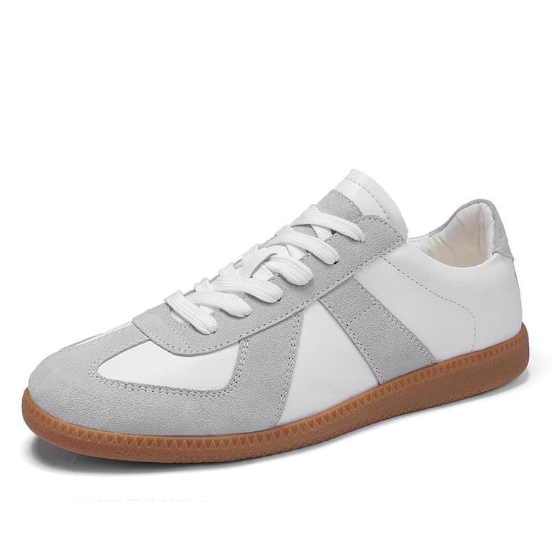 Jiamusen Men's Breathable Retro Sneakers – Lightweight All-Season Casual Shoes, White/Black, photo 5