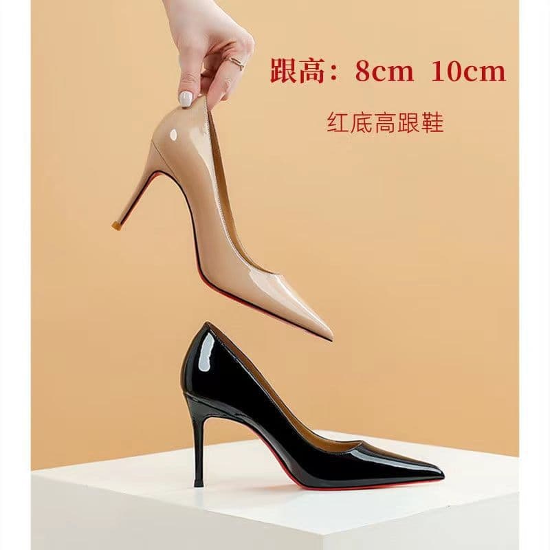 Women's Sexy Open-Toe High Heel Pumps with Red Sole – Pointed Toe, Thin Heel, Comfortable Daily Wear, photo 2