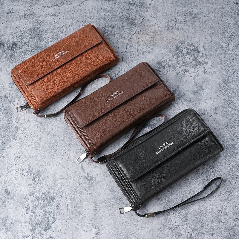 Cross-Border Men's Wallet: PU Leather, Multiple Card Slots, Casual Long Wallet, New Style, Large Capacity, Handheld Bag, Phone and Coin Pouch for Men, photo 4