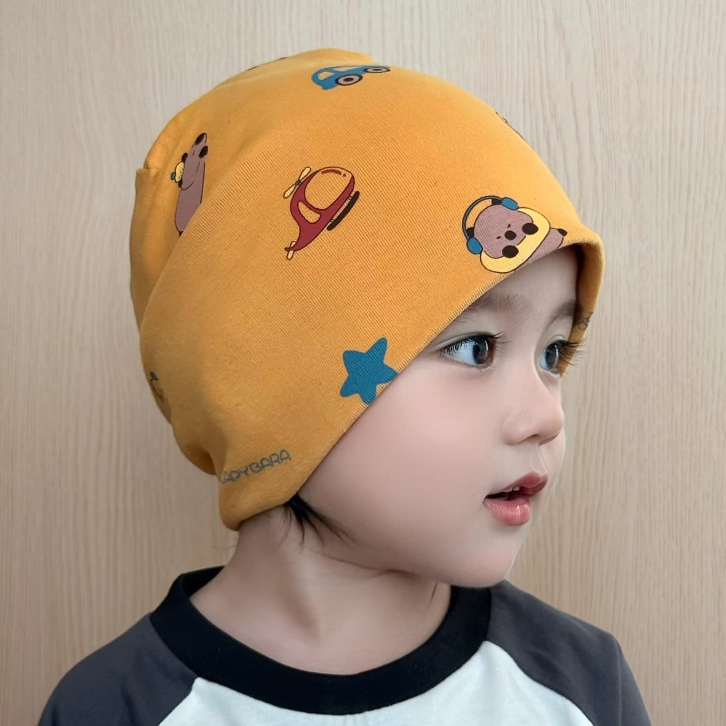 Glory Bear Cotton Baby Beanie Hat – Warm Windproof Winter Hat for Kids, Unisex, with Optional Scarf, photo 10