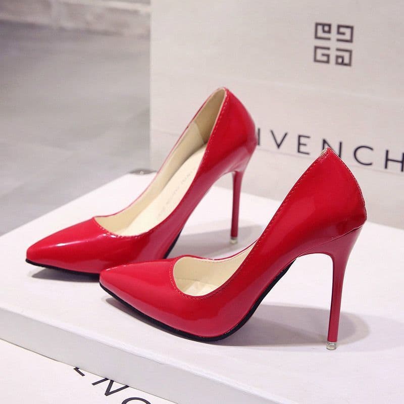 Women's Sexy Open-Toe High Heel Pumps with Red Sole – Pointed Toe, Thin Heel, Comfortable Daily Wear, photo 6