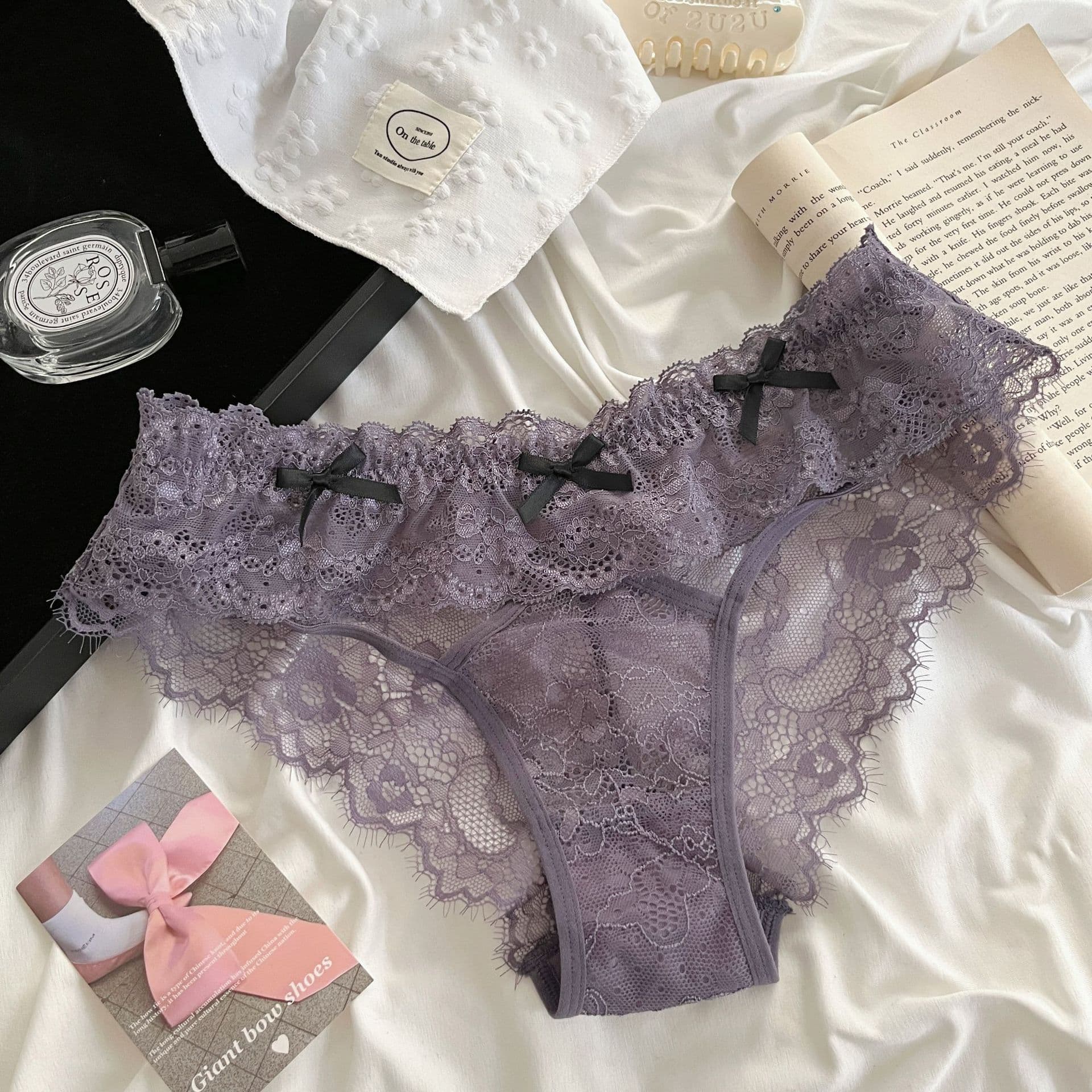 Erotic Magic ~ New French-Style Lace Panties: Sexy, Alluring, Low-Rise, Sheer, and Breathable Women's Briefs, photo 10