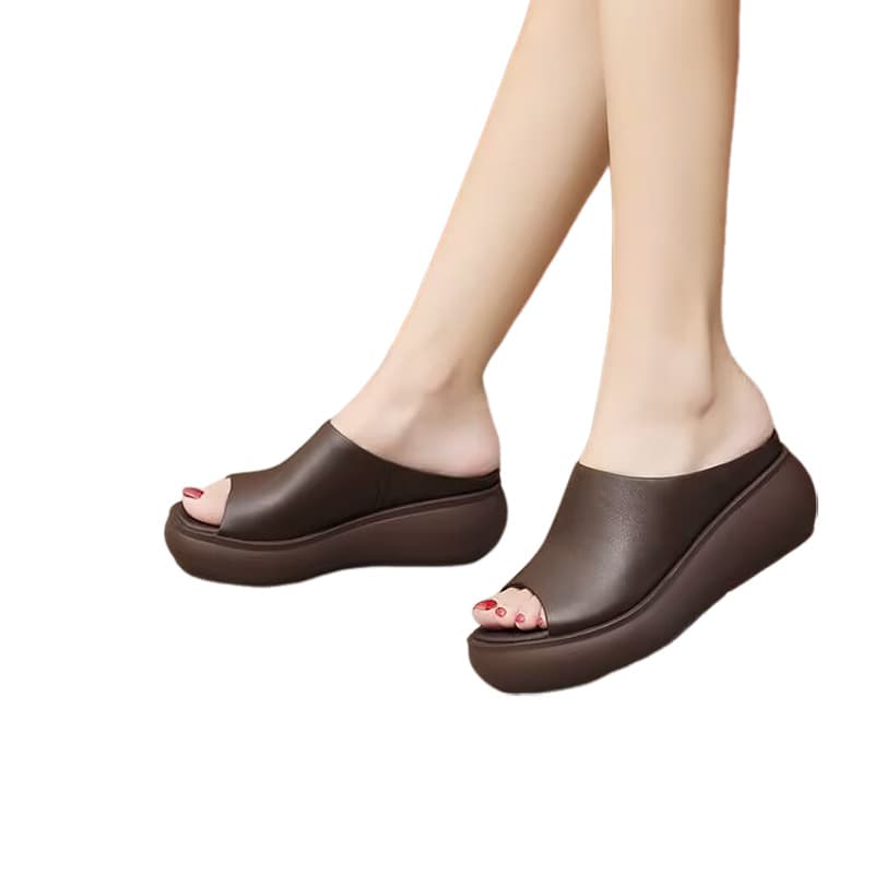 Women's Retro Wedge Flip-Flops – Breathable Foam Sole Casual Sandals (Spring 2025), photo 5
