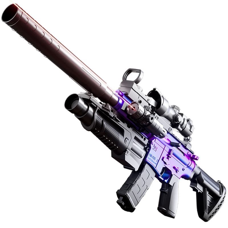 Children's Soft-Bullet M416 Submachine Gun, Manual Bolt-Action, Single-Shot Toy Gun, Realistic Boys' Toy Gun, Soft-Bullet "PlayerUnknown's Battlegrounds" Toy, photo 5