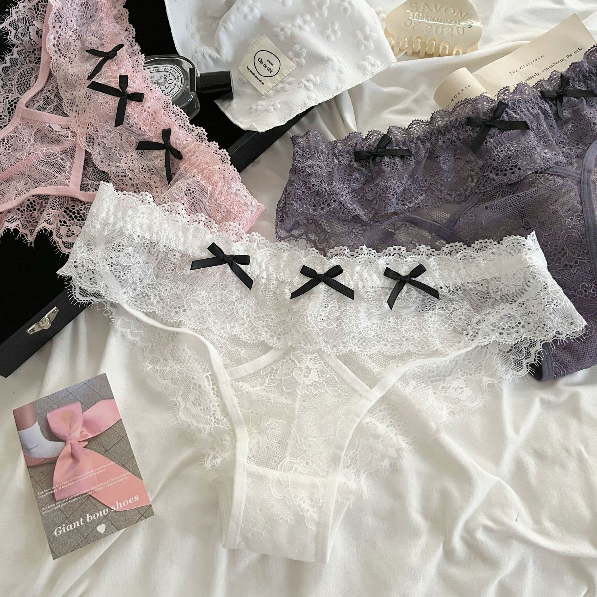 Erotic Magic ~ New French-Style Lace Panties: Sexy, Alluring, Low-Rise, Sheer, and Breathable Women's Briefs, photo 3